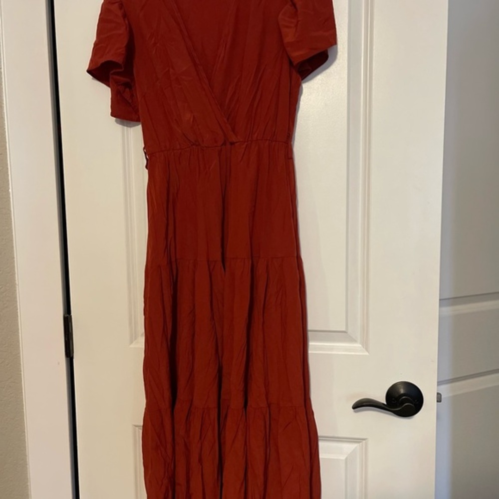Elegant Rust Dress